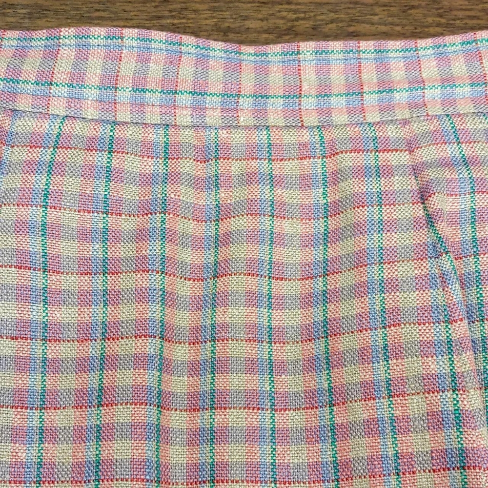 SOLD 80s A-line 100% silk vintage skirt - Picture 5 of 7